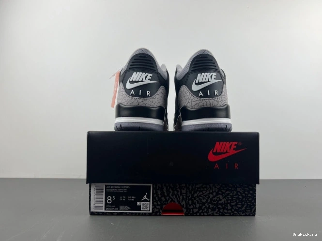 One Kick Cement Black 3 Jordan DN3707-010 Air 0802